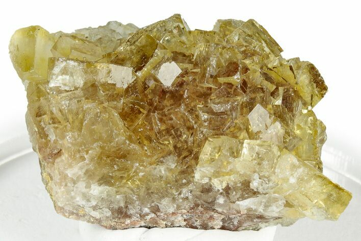 Gemmy Yellow Fluorite Cluster - Spain #327154